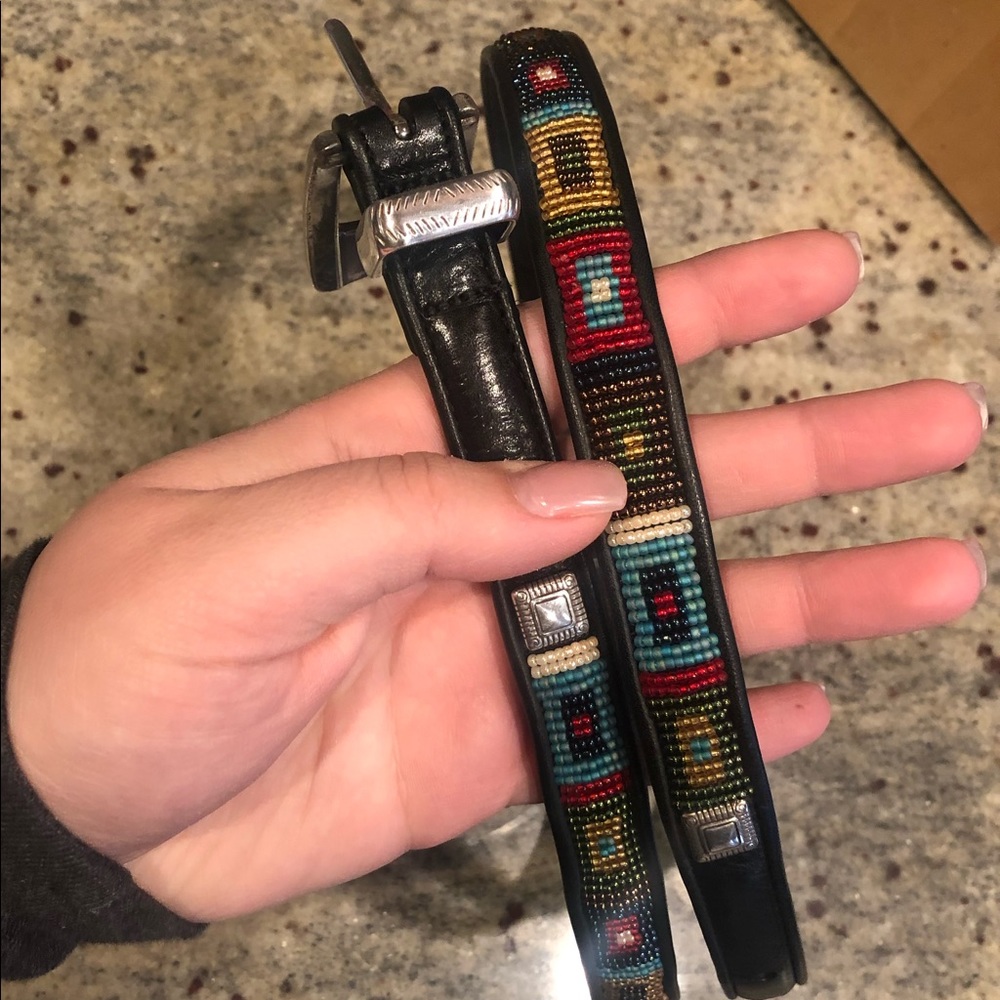 Beaded Brighton belt sz36